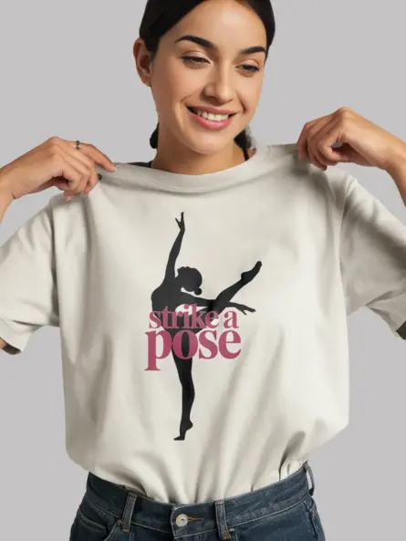 Strike a Pose Dance Pose T-Shirt for Performers & Students - Image 12