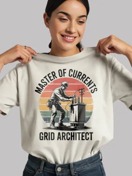 Electrician Vintage T-Shirt – Masters of Currents - Image 11