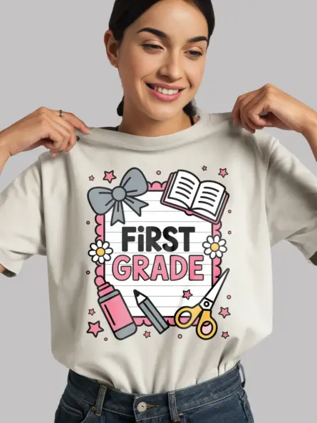 Charming First Grade Shirt – Whimsical Back to School Tee - Image 12