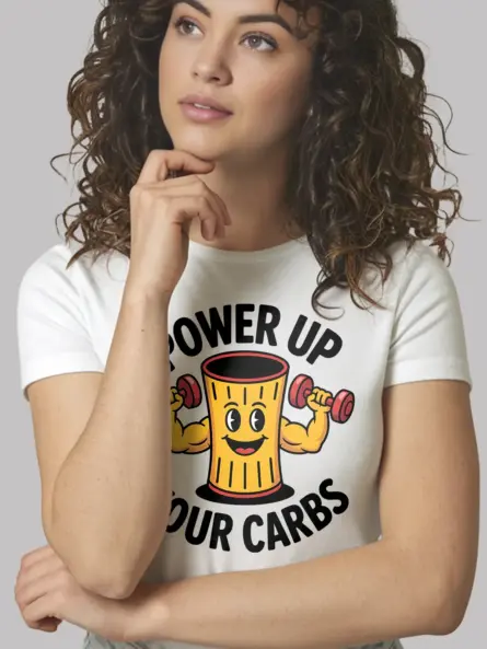 Funny Carb T Shirt – Power Up Your Carbs Tee for Gym Humor Fans - Image 12