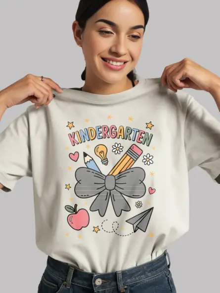 Kindergarten Shirt – Pastel Teacher Team Back-to-School Tee - Image 12