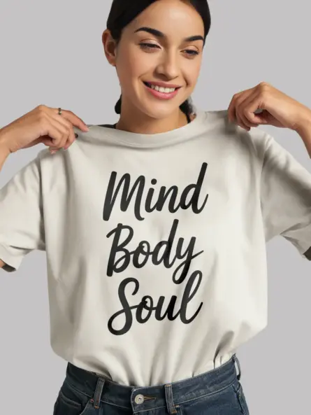 Mind Body Soul T-Shirt – Minimalist Wellness Tee for Mindful Living - Image 12