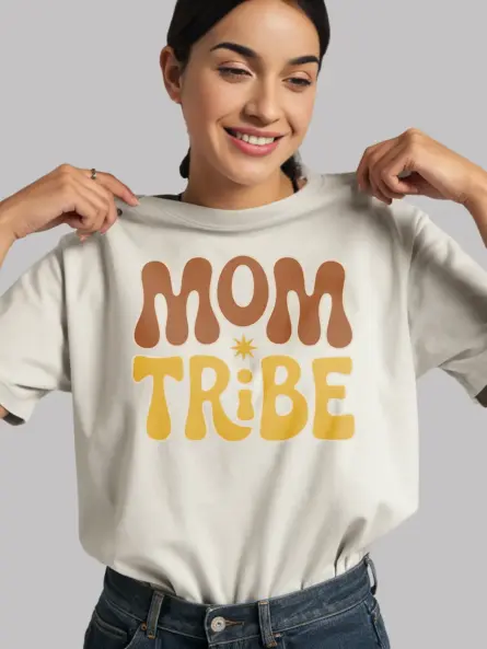 Retro Mom Tribe T-Shirt for Stylish Motherhood Groups - Image 11