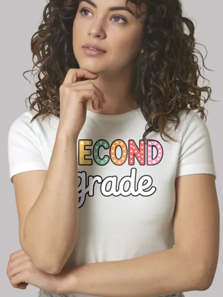 Second Grade Teacher Shirt – Colorful Back to School Tee - Image 12