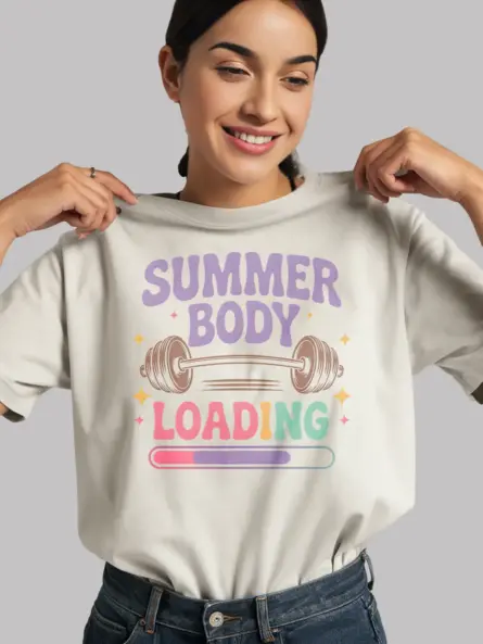 Summer Body Loading T-Shirt – Retro Gym Graphic Tee - Image 11
