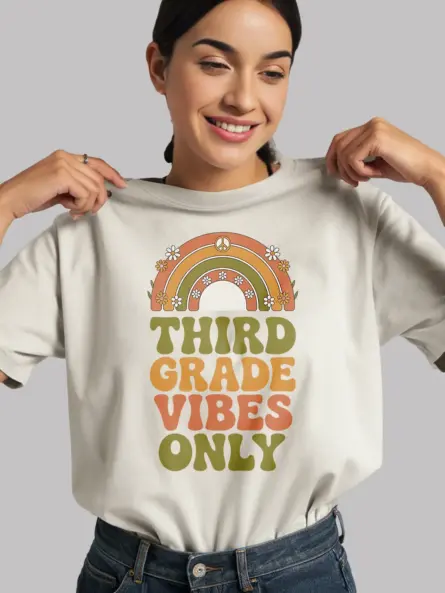 Groovy Third Grade Vibes Shirt – Retro Teacher Tee - Image 12