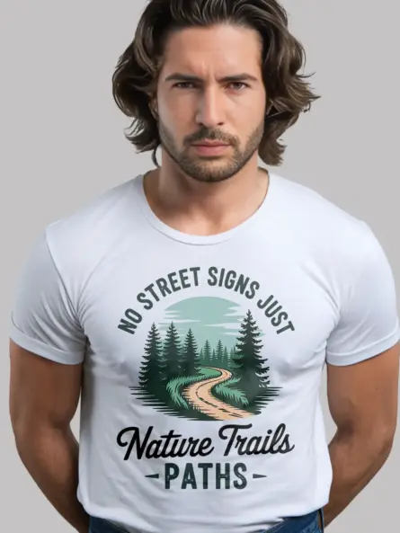 Vintage Nature Trail T-Shirt for Outdoor Explorers - Image 12