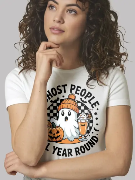 Introvert Ghost T-Shirt – Funny I Ghost People All Year Round Tee - Image 9