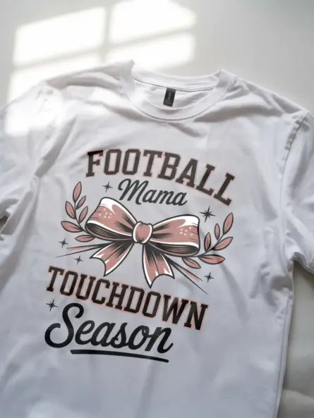 Stylish Football Mama T-Shirt for Game Day Wins - Image 12