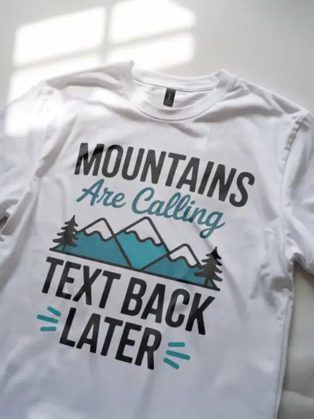 Adventure Mountain T-Shirt – Minimalist Nature Graphic for Hikers - Image 11