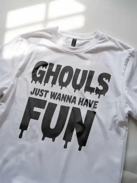 Ghouls Just Wanna Have Fun Shirt – Retro Dripping Text Halloween Tee for Partygoers - Image 12
