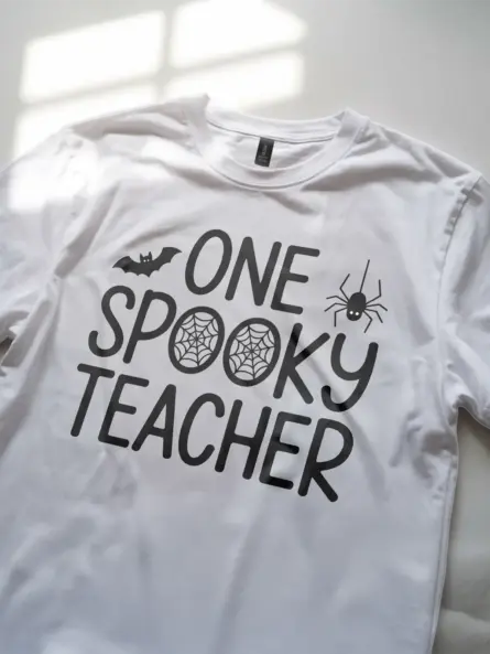 Adorable One Spooky Teacher Shirt – Halloween Tee for School Staff - Image 11