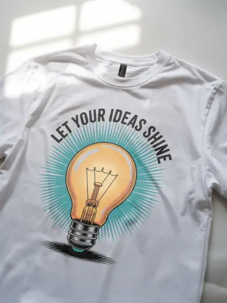 Creative Light Bulb T-Shirt – Retro Design - Image 5
