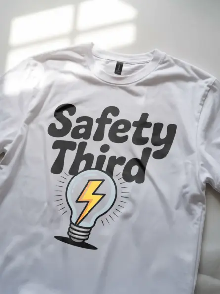 Bold Safety Third T-Shirt for Engineers & Tradesmen - Image 11