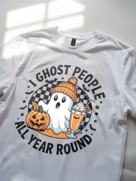 Introvert Ghost T-Shirt – Funny I Ghost People All Year Round Tee - Image 8