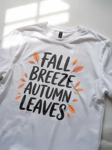 Autumn Leaves T-Shirt – Minimalist Fall Quote Tee for Cozy Aesthetic - Image 11