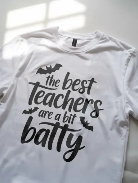 Batty Teacher Halloween Shirt – Funny Halloween Tee for Educators & Classroom Spirit - Image 12