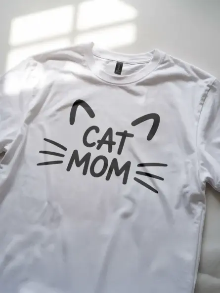 Minimalist Cat Mom T-Shirt – Cute Gift for Pet Lovers & Moms - Image 11
