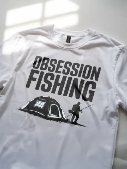 Minimalist Fishing Shirt – Bold Modern Outdoor Tee for Anglers - Image 12