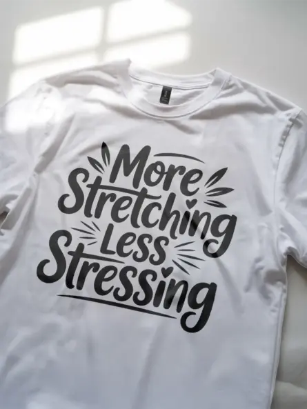 Soothing More Stretching Less Stressing T-Shirt - Image 11