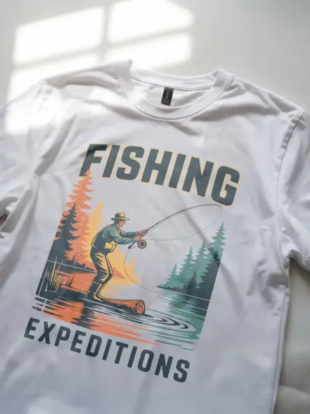 Retro FishingT Shirt – Vintage Expedition Tee for Fly Fishermen & Outdoor Fans - Image 11