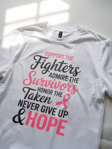 Support the Fighters Hope Shirt – Inspirational Pink Ribbon Tee - Image 12