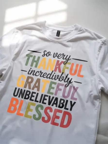 Thankful Grateful Blessed T-Shirt – Faithful Fall Tee for Women - Image 11