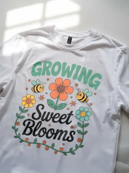 Whimsical Flower T-Shirt for Kids – Growing Sweet Blooms Design - Image 11