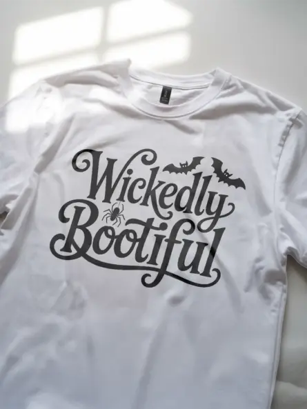 Wickedly Bootiful Halloween Shirt – Stylish Tee for Women & Girls - Image 11