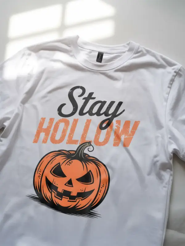 white lifestyle – vintage pumpkin shirt for fall casual wear
