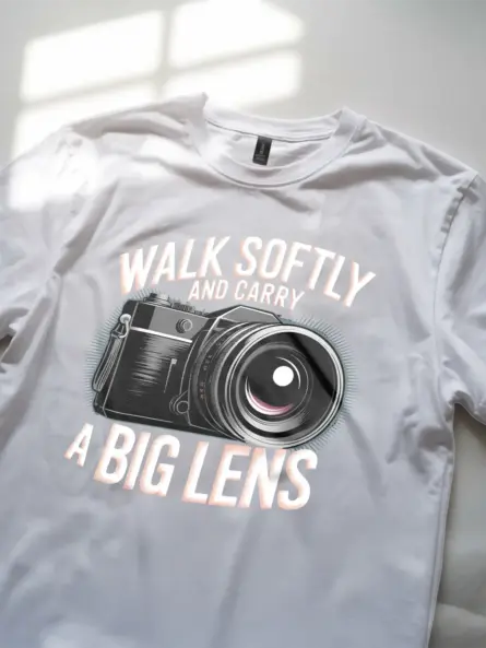 Walk Softly and Carry Power – Bold Photography T-Shirt - Image 11