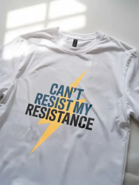 White Can’t Resist My Resistance Shirt Lifestyle – STEM pun shirt for science teachers