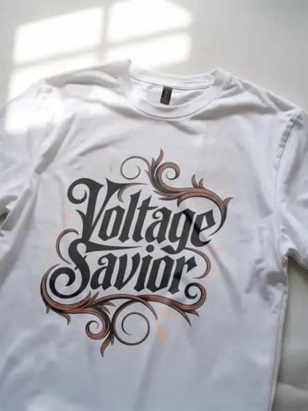 Electrician Pride T-Shirt – Voltage Savior Gothic Design - Image 12