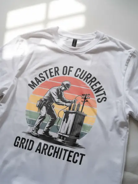 Electrician Vintage T-Shirt – Masters of Currents - Image 12