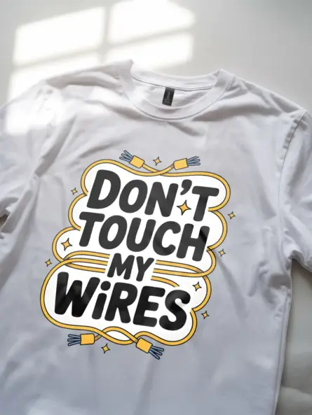 Funny Electrician T-Shirt – Don’t Touch My Wires - Image 12