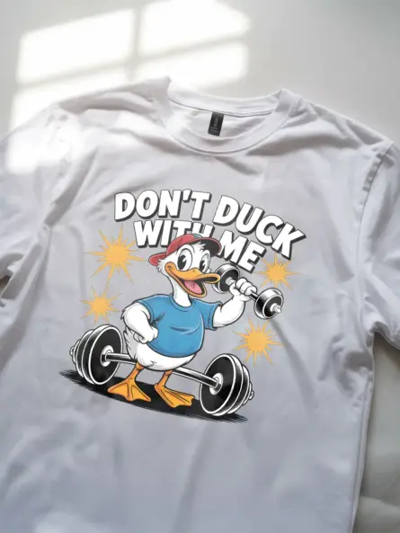 Funny Gym Duck Shirt – Don't Duck With Me Tee for Workout Lovers - Image 12