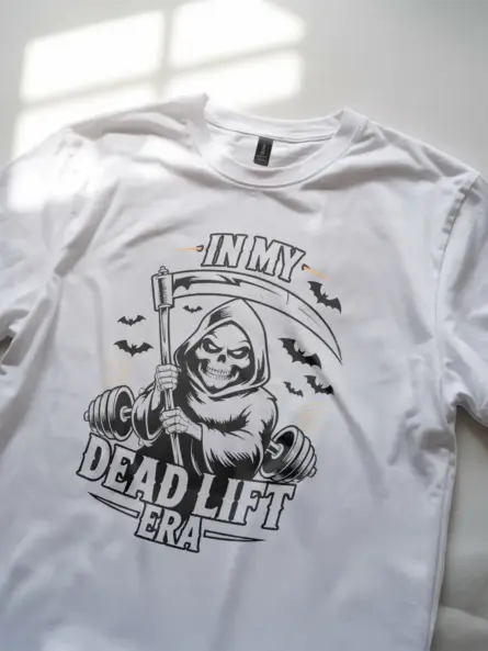 Grim Reaper Deadlift T-Shirt – Funny Powerlifting Gym Shirt for Halloween - Image 12