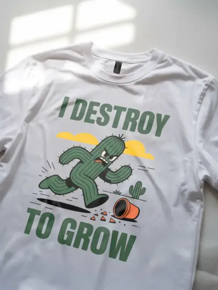 Growth Mindset Cactus T-Shirt for Mental Health Advocates - Image 11