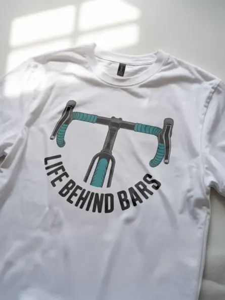 Witty Life Behind Bars Cycling Shirt – Minimalist Road Bike Tee - Image 11