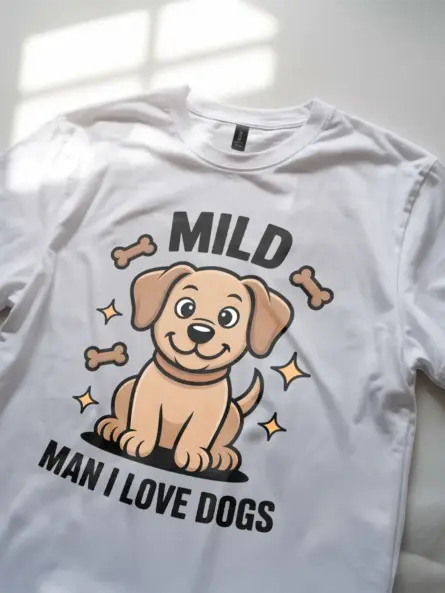 Mild Man I Love Dogs Shirt – Funny Dog Lover Tee for Men - Image 11