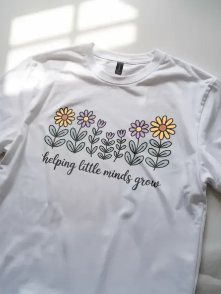 Helping Little Minds Grow Preschool Teacher Shirt – Floral Gift Tee - Image 11