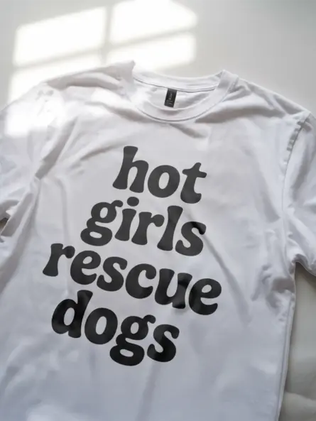 Rescue Dog Mom Shirt – Funny Hot Girls Rescue Dogs Minimalist Tee - Image 12