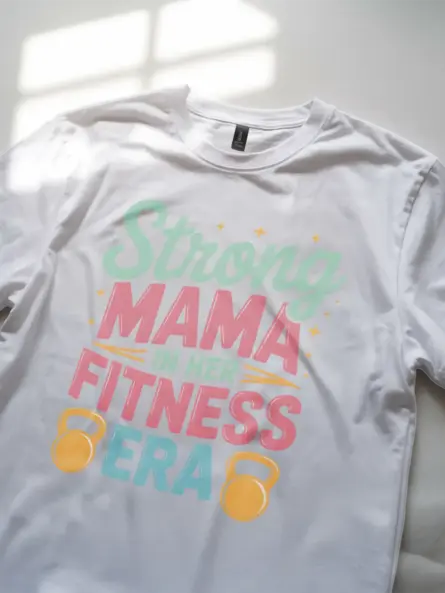 Strong Mama Fitness Era T-Shirt for Postpartum & Fit Moms - Image 12