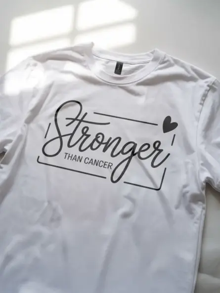 Stronger Than Cancer Shirt – Minimalist Motivation Tee - Image 11