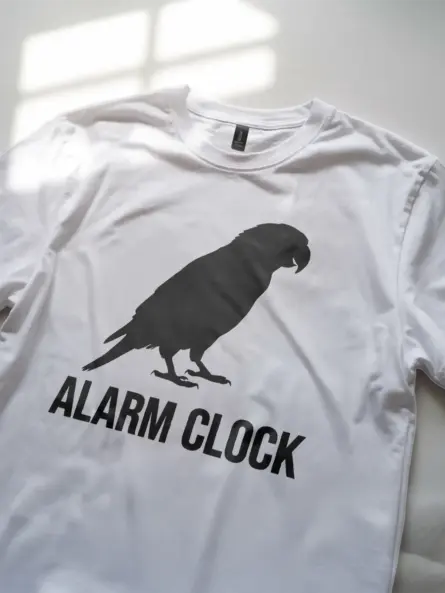 Funny Parrot Alarm Clock T-Shirt for Bird Lovers - Image 11