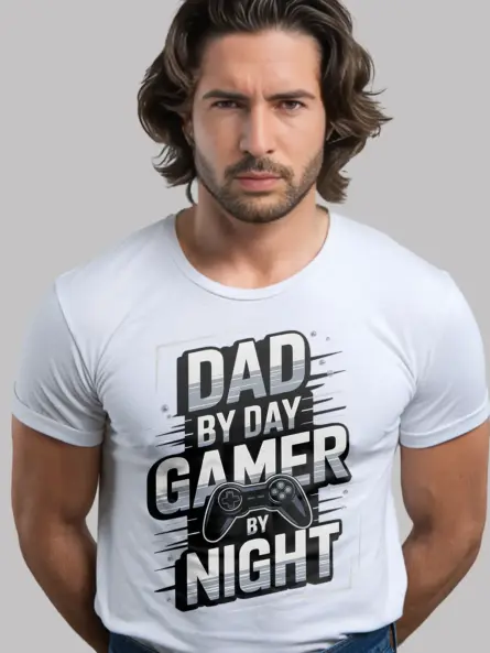 white gamer dad shirt present gamer dad shirt present