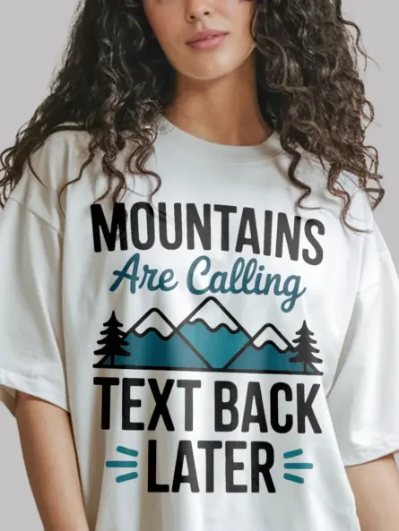 Adventure Mountain T-Shirt – Minimalist Nature Graphic for Hikers - Image 12