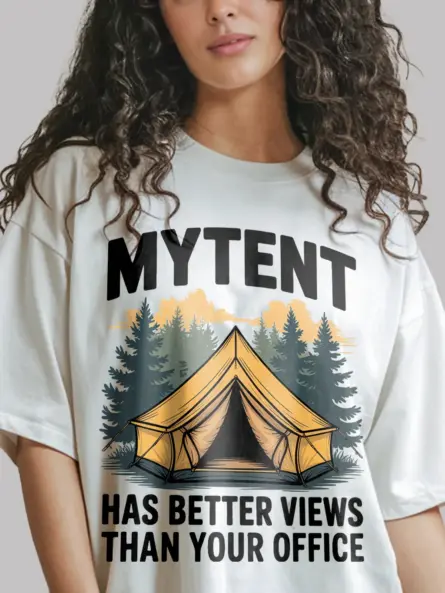 Better Views Camping Quote Shirt – Funny Outdoor Adventure Tee - Image 12