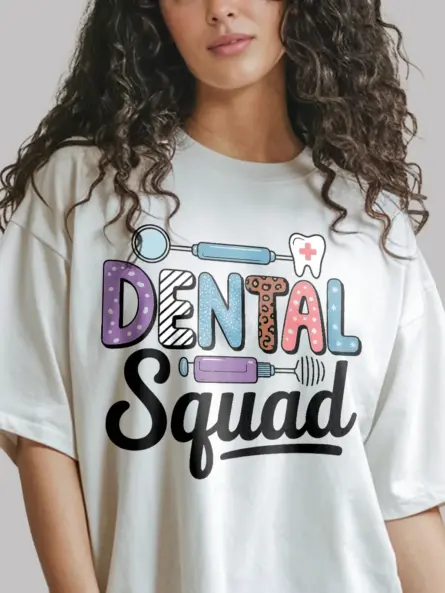 Playful Dental Squad T-Shirt for Dental Teams - Image 3