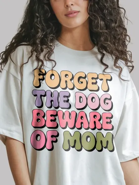 Funny Retro Beware of Dog Mom Shirt – Hilarious Gift for Pet Moms - Image 12